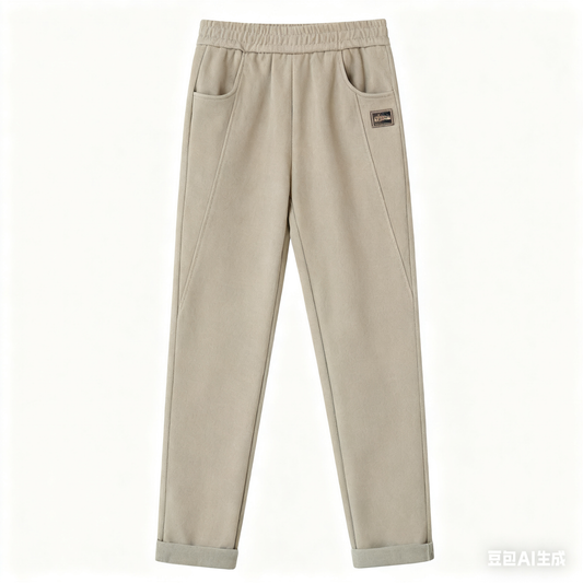 🎁👖Nowe jesienno-zimowe spodnie dresowe z aksamitu z grubym brzegiem 2025